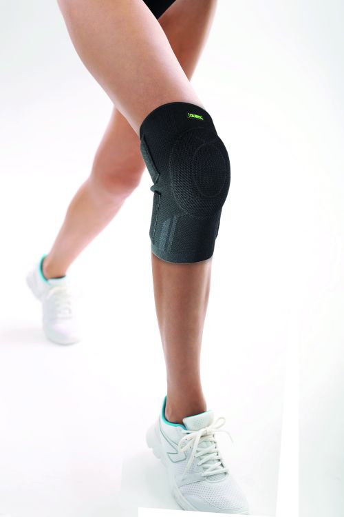 Prevención y bienestar - Magnetic Microfiber Knee Brace Black